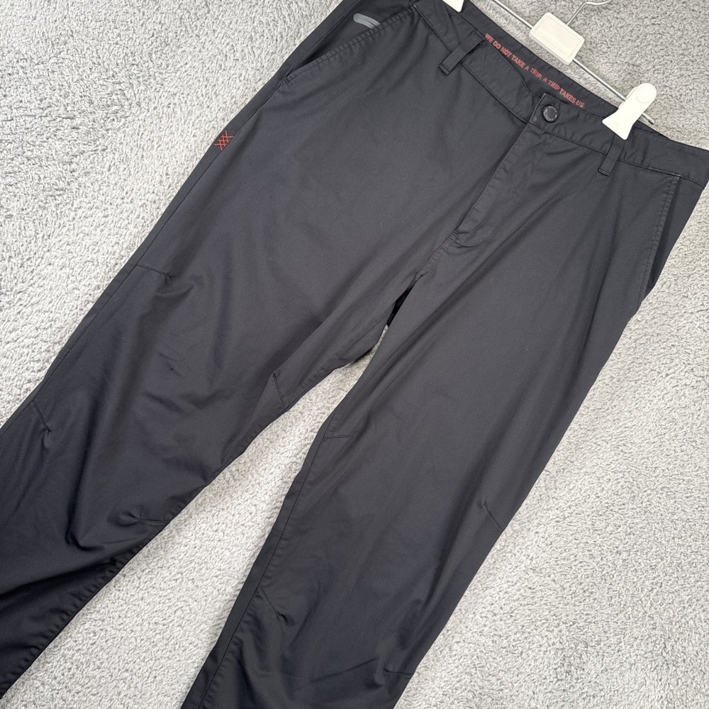 Rhone Pants Mens 33 (34x27) Black Commuter Stretch Slim Fit Performance Travel